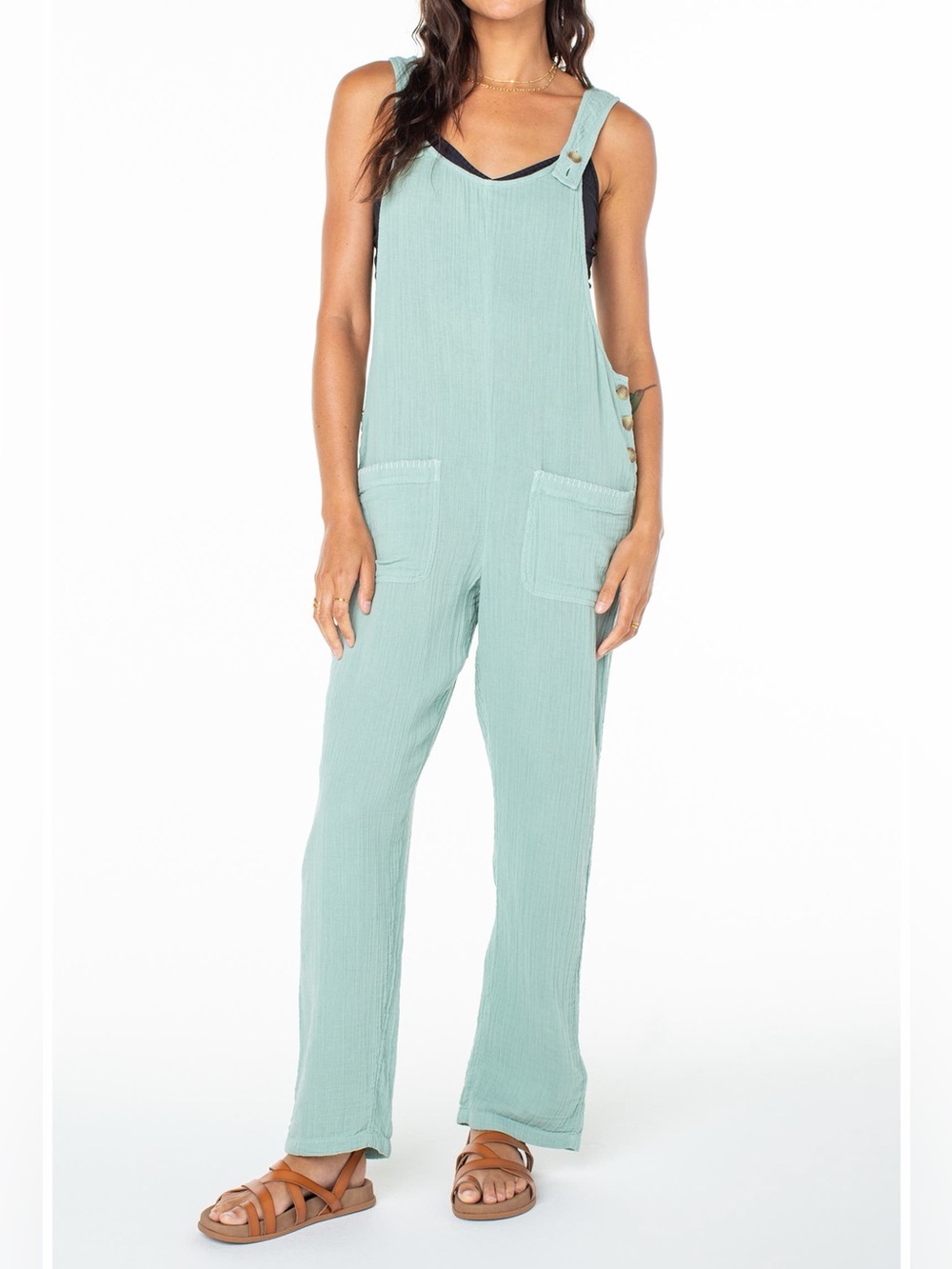 NWT ROXY Sage Green romper jumpsuit